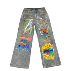 Crayon Doodle Jeans