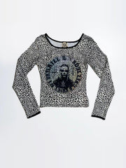 Punk leopard print long sleeves