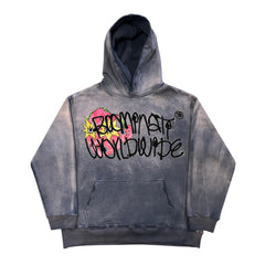 Dirty Dye Gothic Hooded Sweatshirt