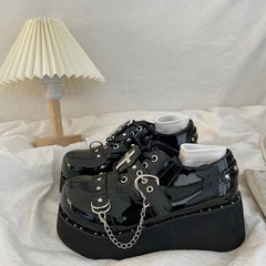 Lolita sweet punk JK leather shoes