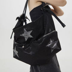 y2k large capacity star tote bag