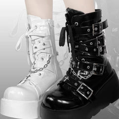 Y2K Hot Girl Punk Platform Boots