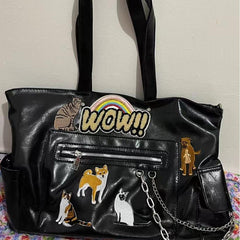 Cute Dog Large Capacity Tote Bag