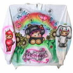 Destructive Airbrush Hooded Sweatshirt