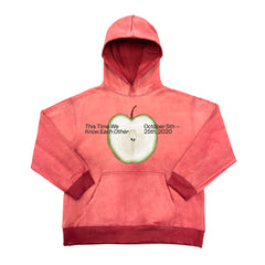 Vintage genderless ripped hooded sweatshirt