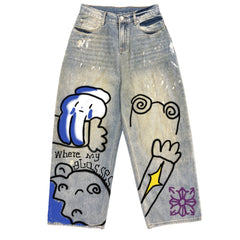 Artistic straight jeans