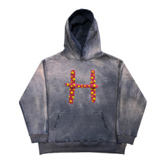 Dirty Dye Gothic Hooded Sweatshirt