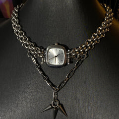 Ins Style Watch Necklace