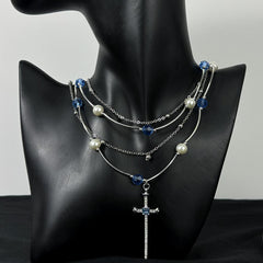 Blue Layers Necklace