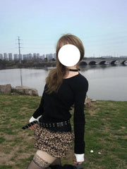 Y2K Leopard Print Skirt