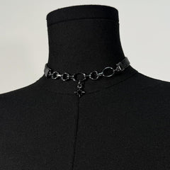 Dark Mango Patchwork Choker