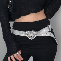 y2k hot girl wide belt