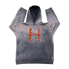 Dirty Dye Gothic Hooded Sweatshirt