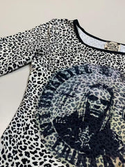 Punk leopard print long sleeves