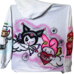 Destructive Airbrush Hooded Sweatshirt