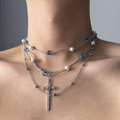 Blue Layers Necklace