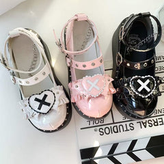 Cute lolita y2k punk platform shoes