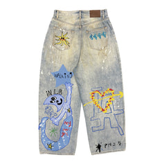 Artistic straight jeans