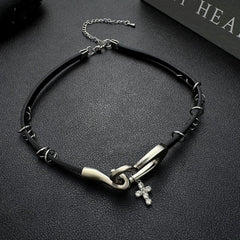 Heart Cross Necklace