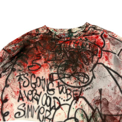 Dirty Dye Destroyed Vintage Long Sleeve T-Shirt