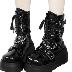 Y2K Hot Girl Punk Platform Boots