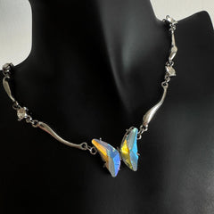 Gradient Butterfly Necklace