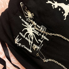 y2k punk skull sweatshirt