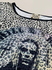 Punk leopard print long sleeves