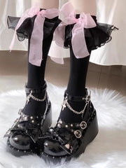 Lolita shoes sweet cool hot girl y2k punk thick-soled shoes