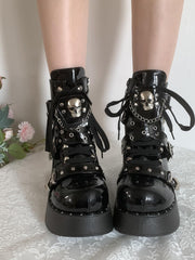 Lolita hottie Martin boots punk y2k short boots