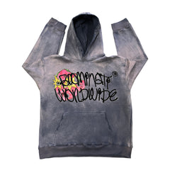 Dirty Dye Gothic Hooded Sweatshirt