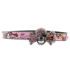 y2k skull punk retro belt