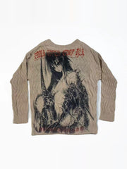 Y2K punk style sweater