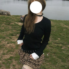 Y2K Leopard Print Skirt