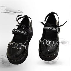 y2k gothic lolita platform shoes