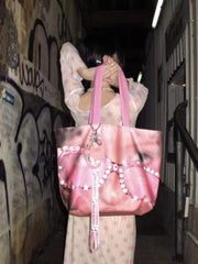 Y2k Hot Girl Pink Large Capacity Tote Bag