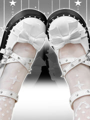 lolita punk y2k hot girl thick-soled shoes