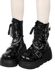 Sweet and cool Y2K hot girl punk thick-soled boots