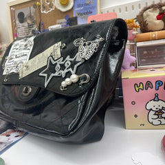 Retro punk shoulder bag