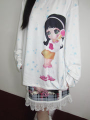 Snowflake Big Eyes Loose Top