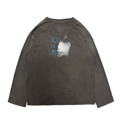 oversized gothic subculture long sleeve t-shirt