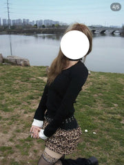 Y2K Leopard Print Skirt