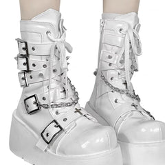 Y2K Hot Girl Punk Platform Boots