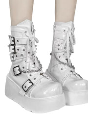 Sweet and cool Y2K hot girl punk thick-soled boots