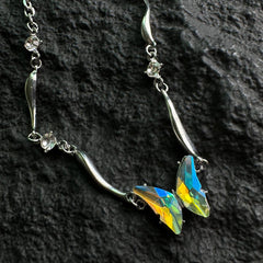 Gradient Butterfly Necklace