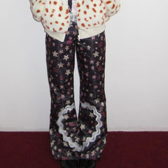 Star Print Lace Trousers