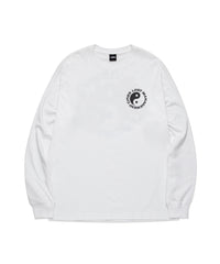 Bagua Dragon Tiger Print Round Neck Loose Long Sleeve T-Shirt