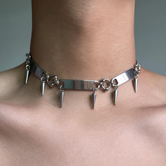 Metal Studded Necklace