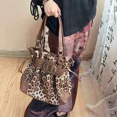 Leopard Print Underarm Bag