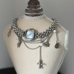 Punk Watch Necklace